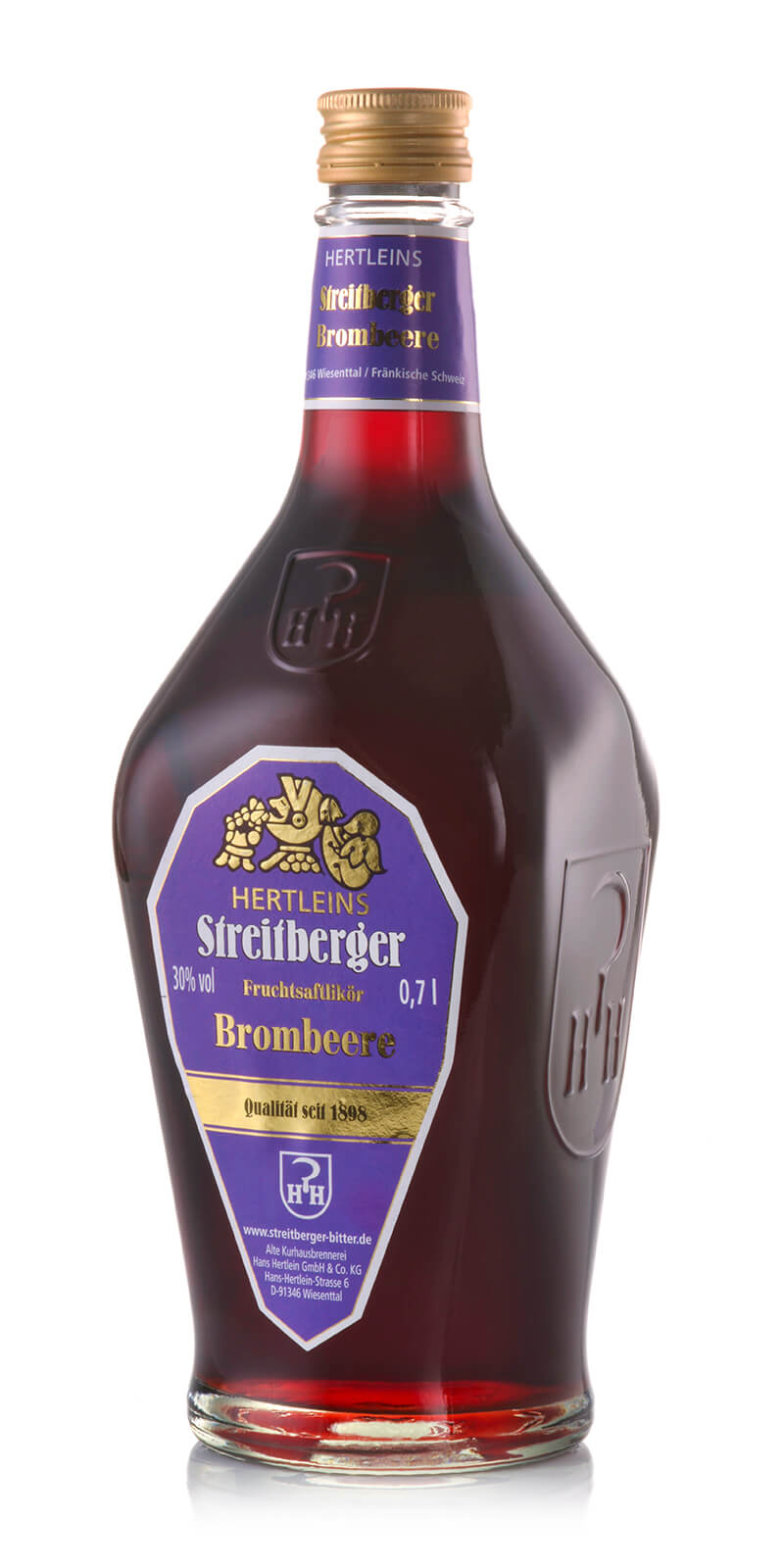 Streitberger Brombeer Likör (700ml) - Alte Kurhausbrennerei Hans Hertlein